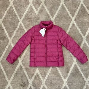 NWT Uniqlo Ultra Light Down Puffer Jacket Pink Size Medium